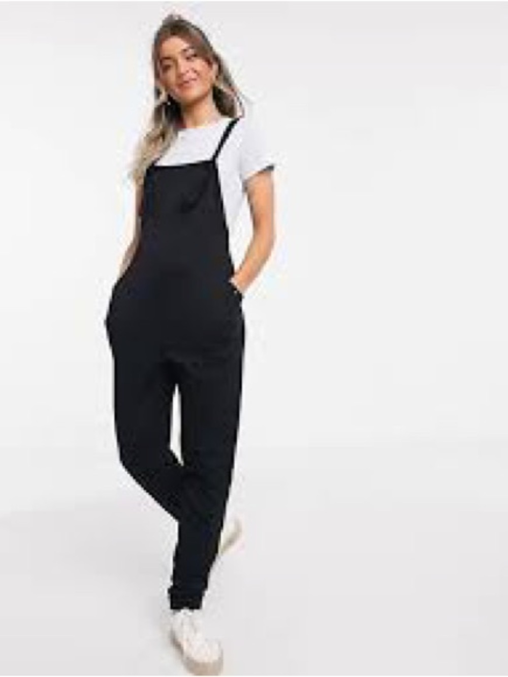 ASOS Black Women's Jersey Stretch Overalls